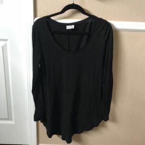Black long-sleeve shirt